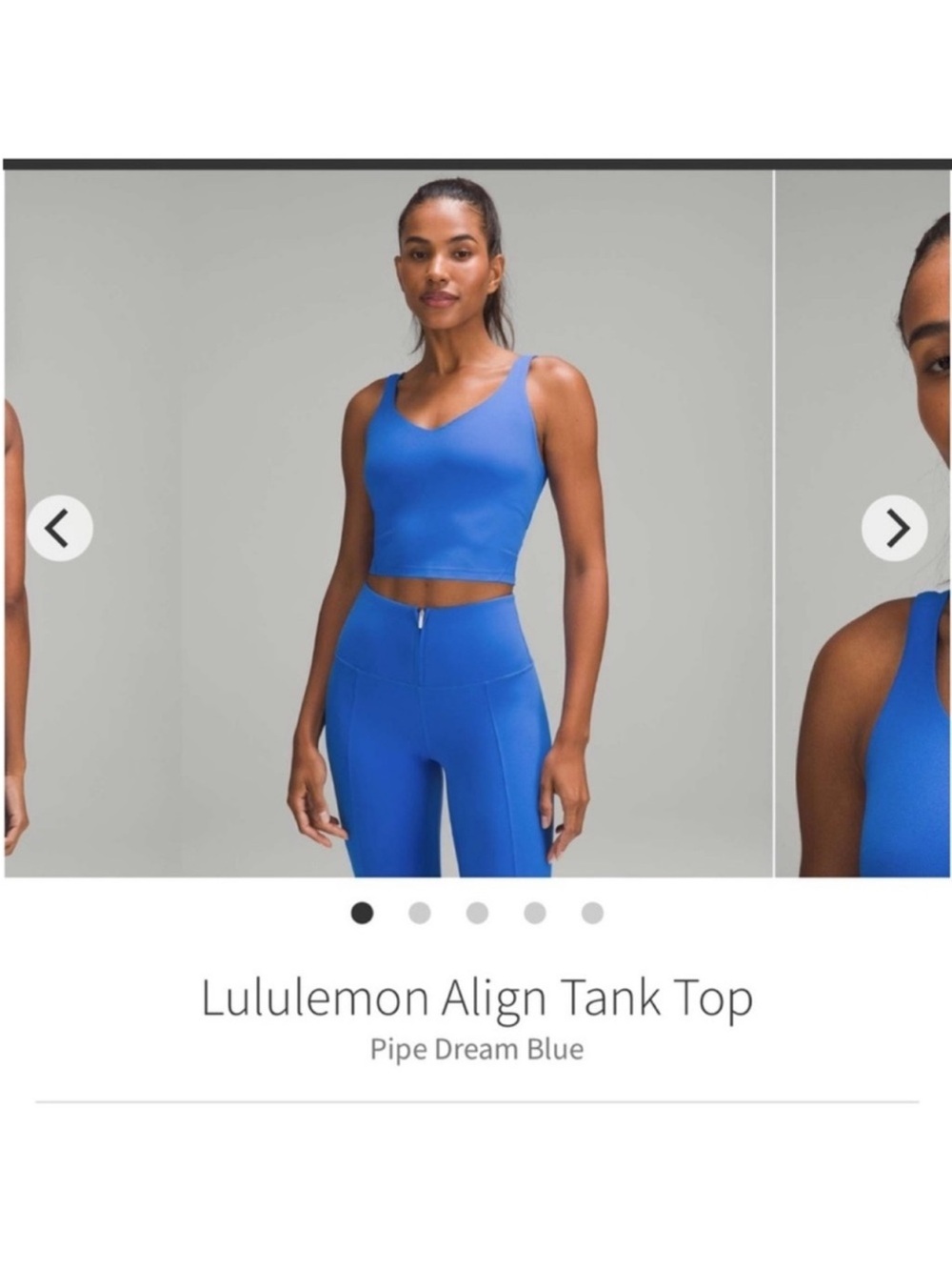 Lululemon Align Tank Top Pipe Dream Blue Sz 8 Rare